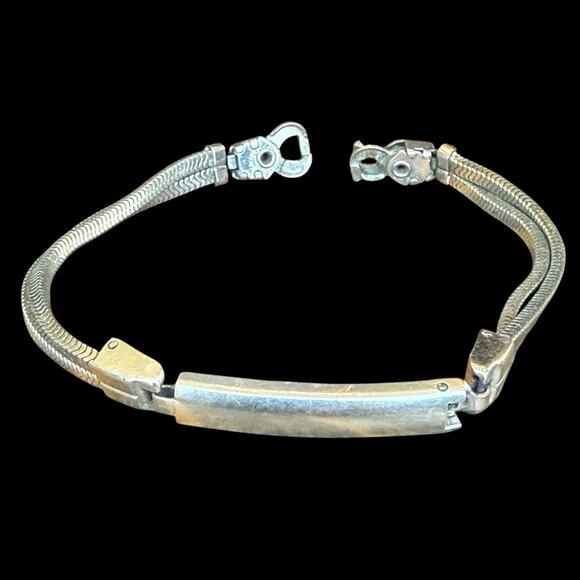 Vintage JB Champion 1/20 12kt Gold Filled Two Chain Watch Band - Picture 1 of 9